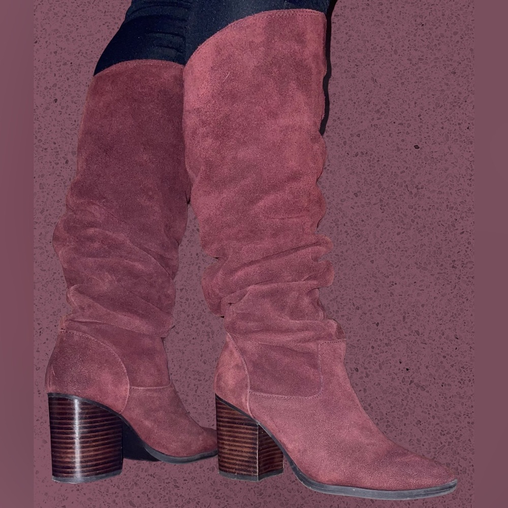 Rusty Slouch Suede Boots